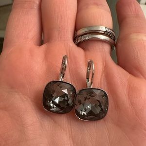 Swarovski Crystal Silver Earrings